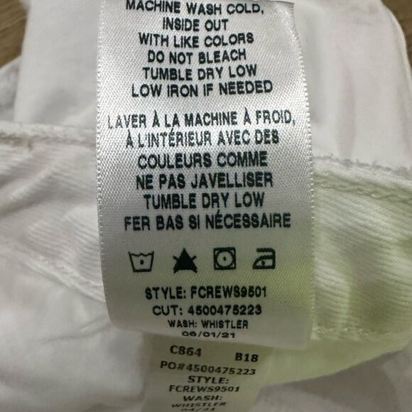 Favorite Daughter The Juni High Rise Cutoff Shorts size 27 white - Picture 10 of 11